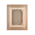 Gallery wrapped blank canvas in wooden frame construction - stre Royalty Free Stock Photo