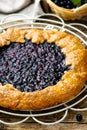 Gallet with blueberry . style rustic Royalty Free Stock Photo