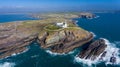 Galley head lighthouse. county Cork. Ireland Royalty Free Stock Photo