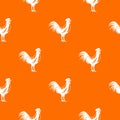 Gallic rooster pattern seamless