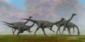 Gallimimus Dinosaur Fall Day