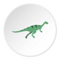 Gallimimus dinosaur icon circle