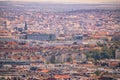 Panoramic view on Vienna from Wilhelminenberg in summer Royalty Free Stock Photo