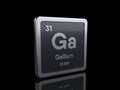 Gallium Ga, element symbol from periodic table series