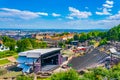 Gallo-romain theatre on Fourviere hill in Lyon, France Royalty Free Stock Photo