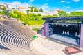 Gallo-romain theatre on Fourviere hill in Lyon, France Royalty Free Stock Photo