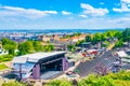 Gallo-romain theatre on Fourviere hill in Lyon, France Royalty Free Stock Photo