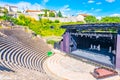 Gallo-romain theatre on Fourviere hill in Lyon, France Royalty Free Stock Photo