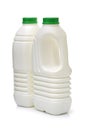 Gallon milk bottle with green cap Royalty Free Stock Photo