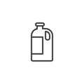 Gallon of milk line icon