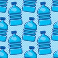 Gallon water seamless pattern vector illustration