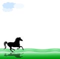 Galloping horse