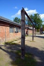 Gallow for condemned prisonners of the German nazi concentration and extermination camp, Royalty Free Stock Photo