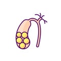 Gallstones RGB color icon