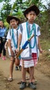 Galo kids ready for particiate in Mopin festival. Royalty Free Stock Photo