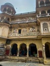Galta Mandir palace in Galta Ji near Jaipur Royalty Free Stock Photo