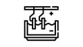 galvanic bath glyph icon animation