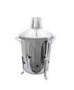 Galvanised Garden Incinerator Bin Royalty Free Stock Photo
