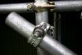 Scaffold pole connection Royalty Free Stock Photo