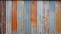 galvanized corrugated iron Royalty Free Stock Photo