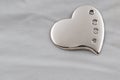Galvanized metal heart Royalty Free Stock Photo