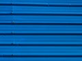 galvanized roof surface blue for the background Royalty Free Stock Photo