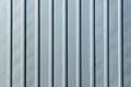 Galvanized sheet metal with longitudinal ribs. Royalty Free Stock Photo