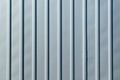 Galvanized sheet metal with longitudinal ribs. Royalty Free Stock Photo