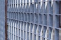 Galvanized steel fence Royalty Free Stock Photo
