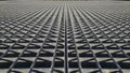 Galvanized steel floor grille
