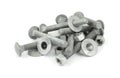 Galvanized steel nuts, bolts and washers