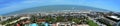 Galveston island Beach panoramic view