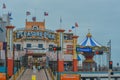 Galveston Island Historic Pleasure Pier on the Gulf of Mexico at Galveston Island, Galveston, Texas Royalty Free Stock Photo