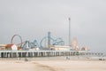 The Galveston Island Historic Pleasure Pier, in Galveston, Texas Royalty Free Stock Photo