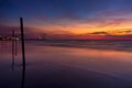 Galveston Pleasure Pier at Sunrise