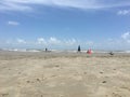 Galveston Texas beach Royalty Free Stock Photo
