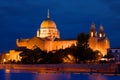 Galway Cathedral illuminated at night Royalty Free Stock Photo