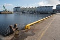 Galway port harbour. Small ships,