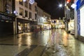 Tourists visiting Galway city on the Christmas Eve