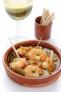 Gambas al ajillo , garlic prawns , spanish tapas