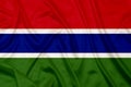 Gambia Silk flag Royalty Free Stock Photo
