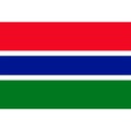 Gambia flag vector isolated Royalty Free Stock Photo