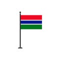 Gambia flag vector isolated 3 Royalty Free Stock Photo
