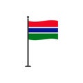 Gambia flag vector isolated 4 Royalty Free Stock Photo