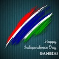 Gambia Independence Day Patriotic Design.