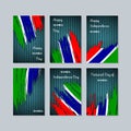 Gambia Patriotic Cards for National Day.