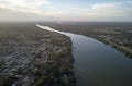 Gambia river at Janjanbureh Royalty Free Stock Photo