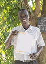 Gambian man with a sheet