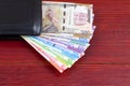 Gambian money in the black wallet