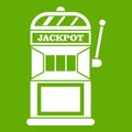 Gamble machine icon green